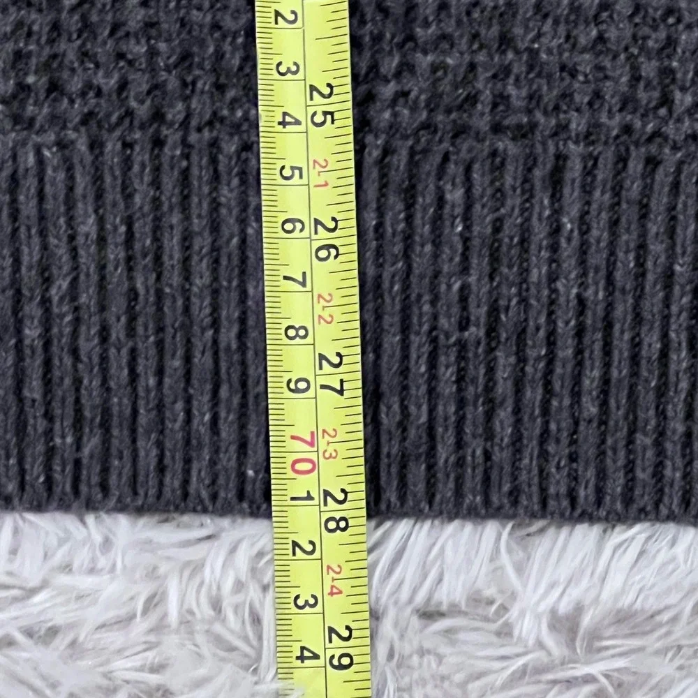 Banana Republic Men's Textured Knit Sweater Dark Gray Crew Neck Size XL‎